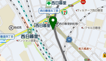 BlueKiA 西日暮里店の地図画像