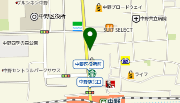 ZINO 中野店の地図画像