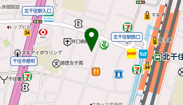 hide out 北千住の地図画像