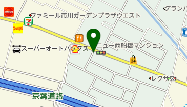 快活CLUB 本中山店の地図画像