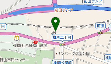 快活CLUB 八幡桃園店の地図画像