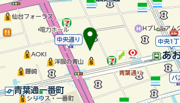 タイトーステーション仙台クリスロード店の地図画像