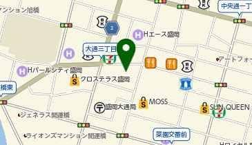 PlayGarden 盛岡大通り店の地図画像