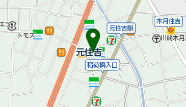 INTERSPHERE 元住吉の地図画像