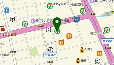 アイ・カフェ仙台一番町店の地図画像