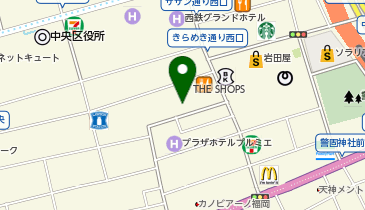C.STAND福岡天神大名店の地図画像