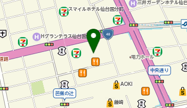 M-GARAGE 仙台一番町店の地図画像