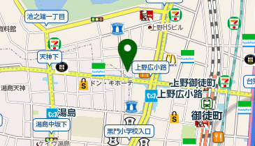 M-GARAGE上野広小路店の地図画像