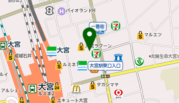 M-GARAGE大宮東口店の地図画像