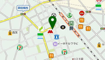 M-GARAGE蕨店の地図画像