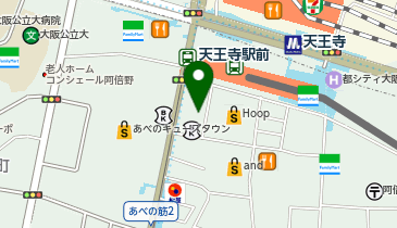 BIG ECHO 天王寺あべの駅前店の地図画像