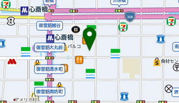 ジャンカラ心斎橋店の地図画像