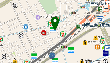ジャンカラ 三宮生田BEAT店の地図画像