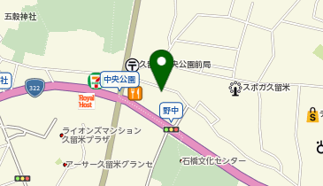 PlayGarden 久留米中央公園店の地図画像