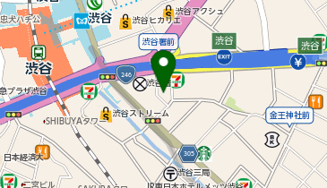 BATDARTS シブケイ裏の地図画像