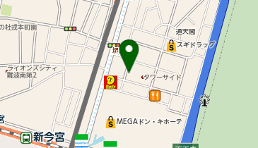 通天小町の地図画像