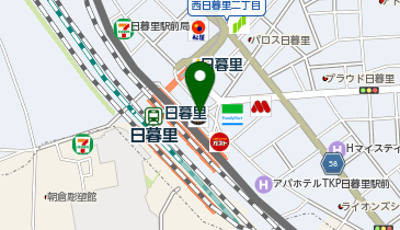 B-GARAGE 日暮里店の地図画像