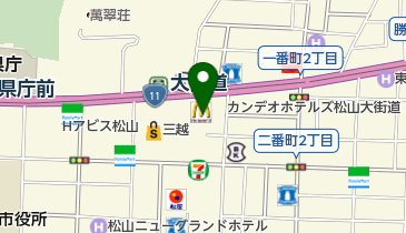 無印良品 松山店の地図画像