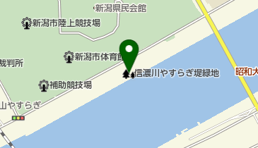 信濃川やすらぎ堤緑地 トイレの地図画像