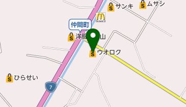 ウオロク 村上店 トイレの地図画像