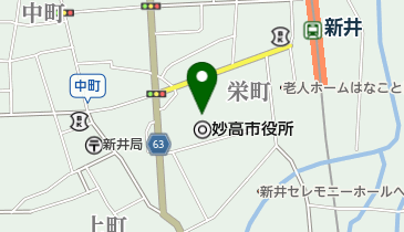 妙高市役所 トイレの地図画像