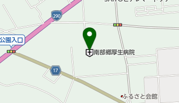 南部郷厚生病院 トイレの地図画像