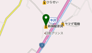 新保屋家具 トイレの地図画像
