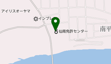 仙南運転免許センター トイレの地図画像