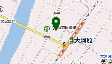 大河原町駅前図書館 トイレの地図画像