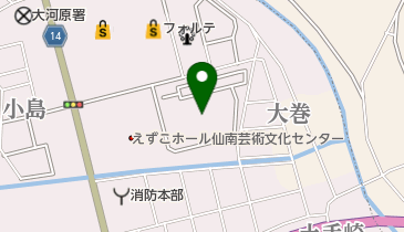 大河原町総合体育館 トイレの地図画像