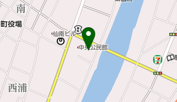 大河原町中央公民館 トイレの地図画像