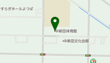 中新田体育館 トイレの地図画像