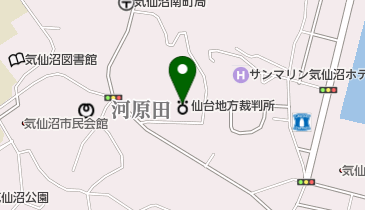 仙台地方裁判所気仙沼支部等 トイレの地図画像