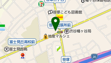笹塚出張所・区民会館 トイレの地図画像