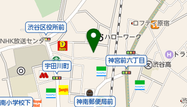 渋谷区老人ケアセンター トイレの地図画像