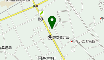 泉南市立樽井公民館 トイレの地図画像