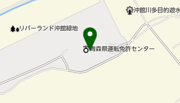 青森県運転免許センター トイレの地図画像