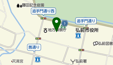 弘前市役所 トイレの地図画像