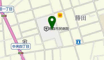 青森市民病院 トイレの地図画像