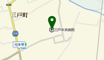 三戸中央病院 トイレの地図画像