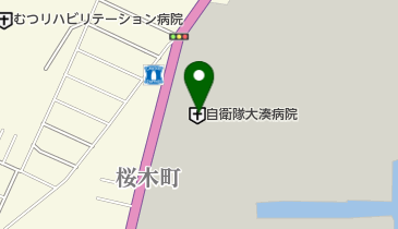 自衛隊大湊病院 トイレの地図画像