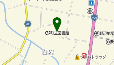 野辺地町立図書館 トイレの地図画像