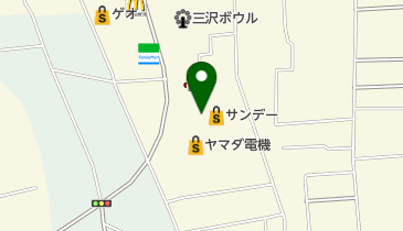 サンデー 三沢店 トイレの地図画像