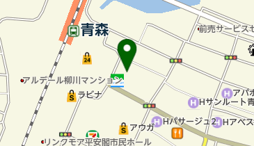 ホテルルートイン青森 トイレの地図画像