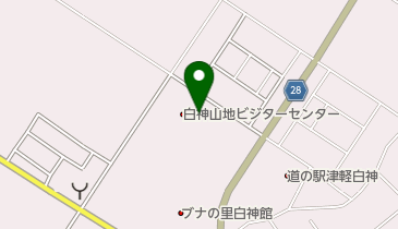 白神山地ビジターセンター トイレの地図画像