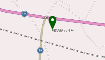 道の駅 もりた トイレの地図画像