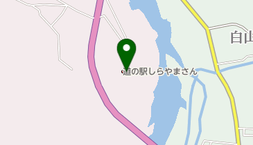 道の駅 しらやまさん トイレの地図画像