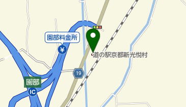 道の駅 京都新光悦村 トイレの地図画像