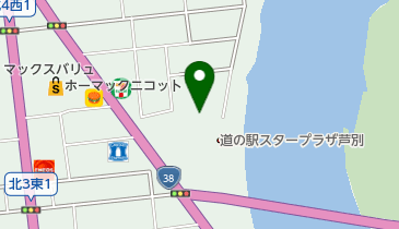 道の駅 スタープラザ 芦別 トイレの地図画像