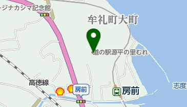 道の駅 源平の里むれ トイレの地図画像